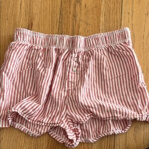Red and White Striped PJ Shorts